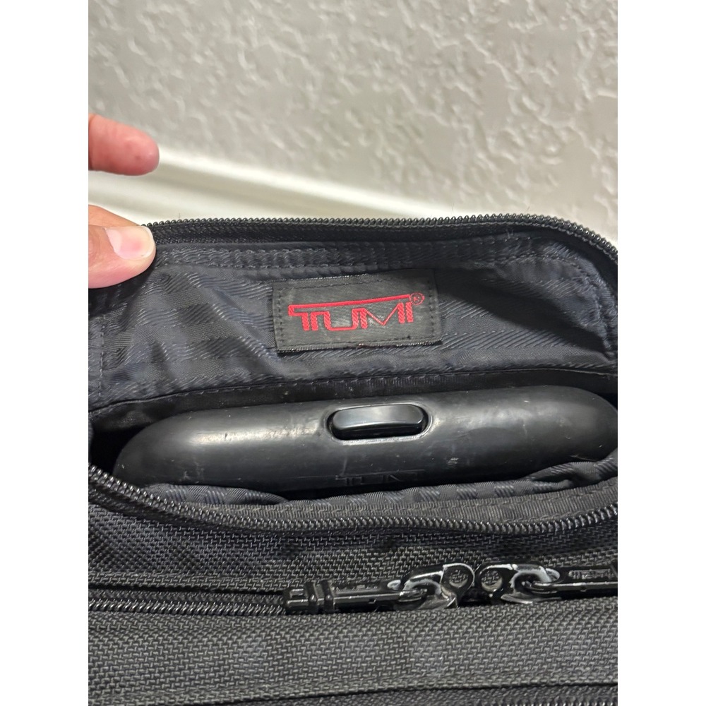 Tumi Alpha Deluxe Wheeled Briefcase Black Ballistic Nylon Laptop Bag 2207D3‎ - Picture 13 of 16